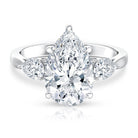 Rosec Jewels-4 Carat Lab Grown Diamond 3 Stone Engagement Ring with IGI Certified