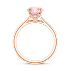 IGI Certified Round Lab Grown Pink Diamond 2 Carat Engagement Ring for Women Fancy Pink - VS1 - Rosec Jewels
