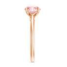 IGI Certified Round Lab Grown Pink Diamond 2 Carat Engagement Ring for Women Fancy Pink - VS1 - Rosec Jewels