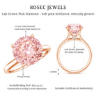 Rosec Jewels-IGI Certified 5 Carat Huge Lab Grown Pink Diamond Solitaire Engagement Ring