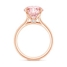 Rosec Jewels-IGI Certified 5 Carat Huge Lab Grown Pink Diamond Solitaire Engagement Ring