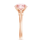 Rosec Jewels-IGI Certified 5 Carat Huge Lab Grown Pink Diamond Solitaire Engagement Ring