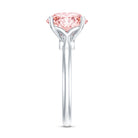 Rosec Jewels-IGI Certified 5 Carat Huge Lab Grown Pink Diamond Solitaire Engagement Ring