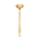 Rosec Jewels-Lotus Basket Set 1 Carat Lab Created Pink Diamond Solitaire Ring with IGI Certificate