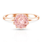 Rosec Jewels-Lab Grown 3 Carat Pink Diamond Solitaire Engagement Ring IGI Certified