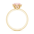 Rosec Jewels-Lab Grown 3 Carat Pink Diamond Solitaire Engagement Ring IGI Certified