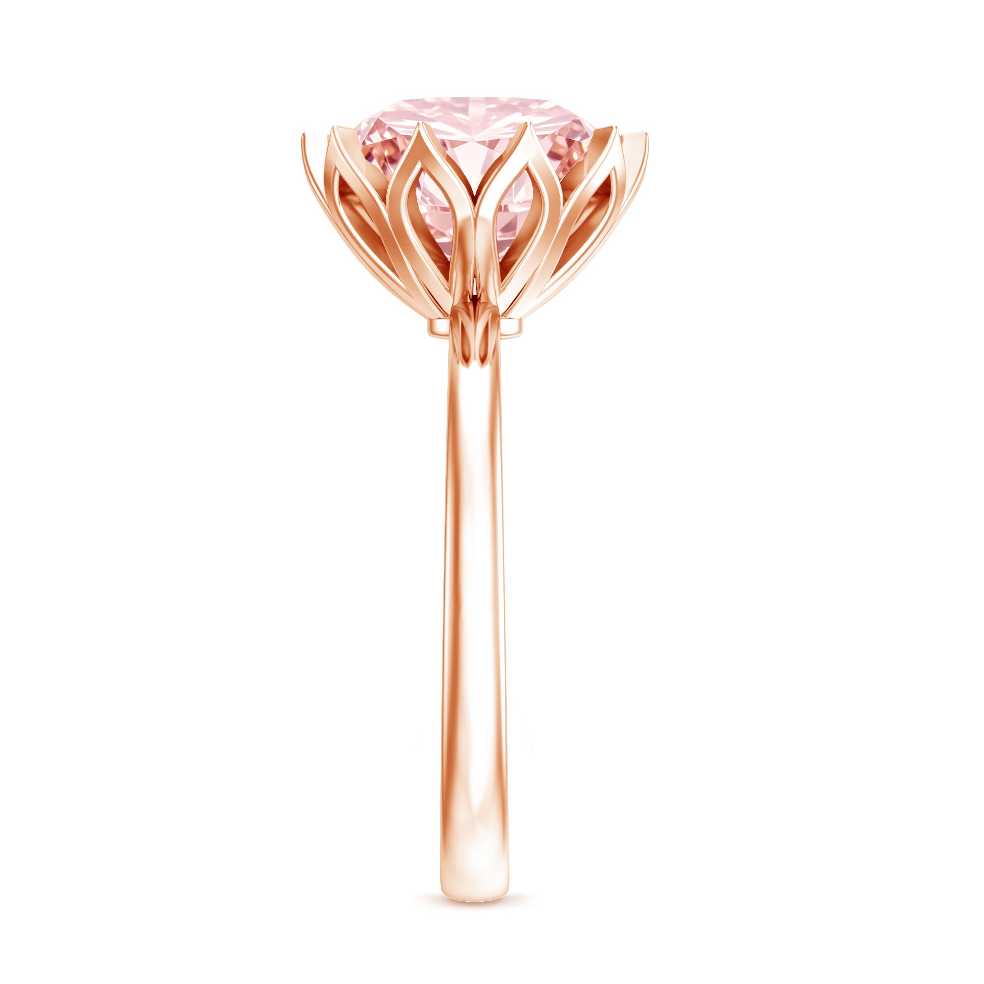 Rosec Jewels-IGI Certified 4 Carat Lab Grown Pink Diamond Ring For Engagement