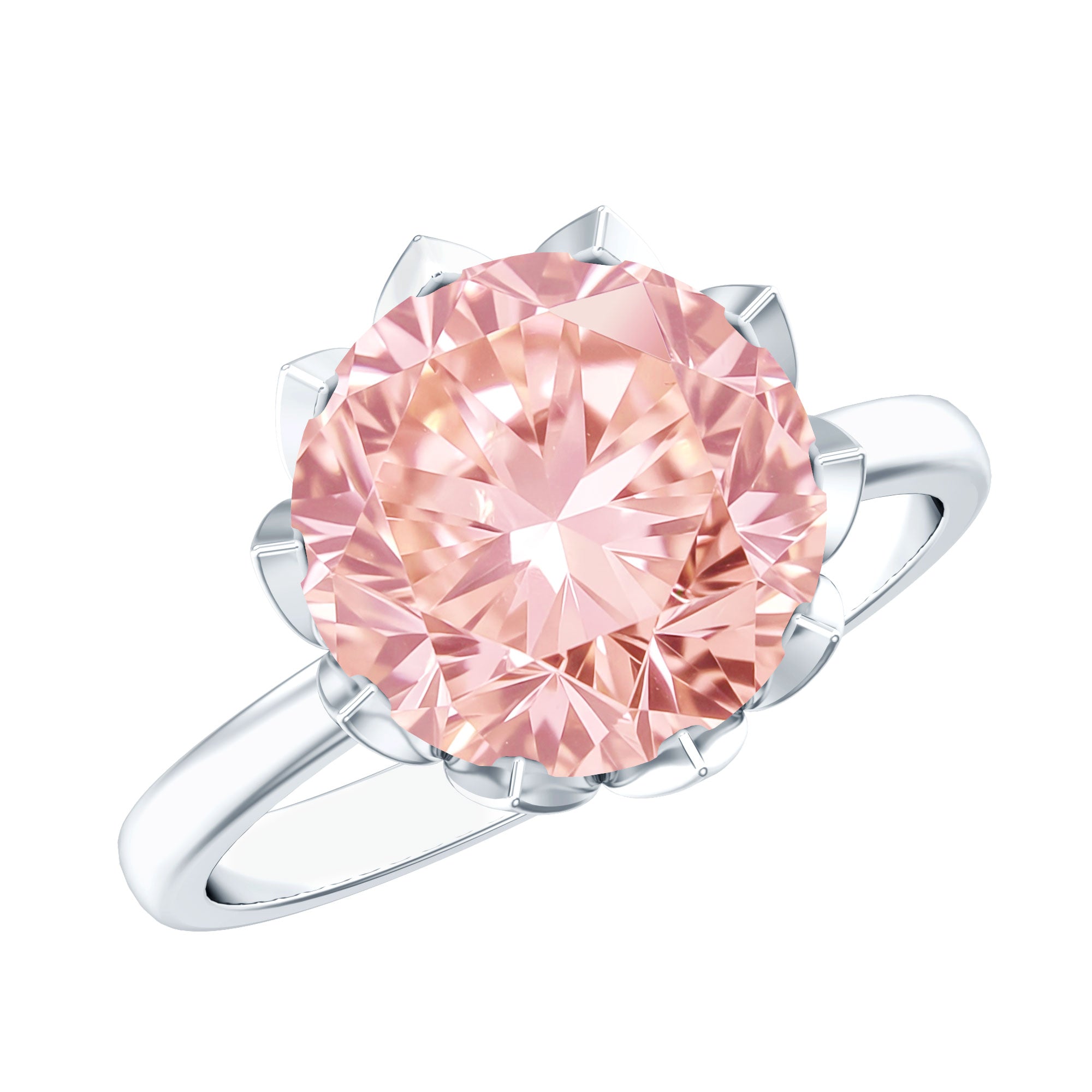 Rosec Jewels-IGI Certified 4 Carat Lab Grown Pink Diamond Ring For Engagement
