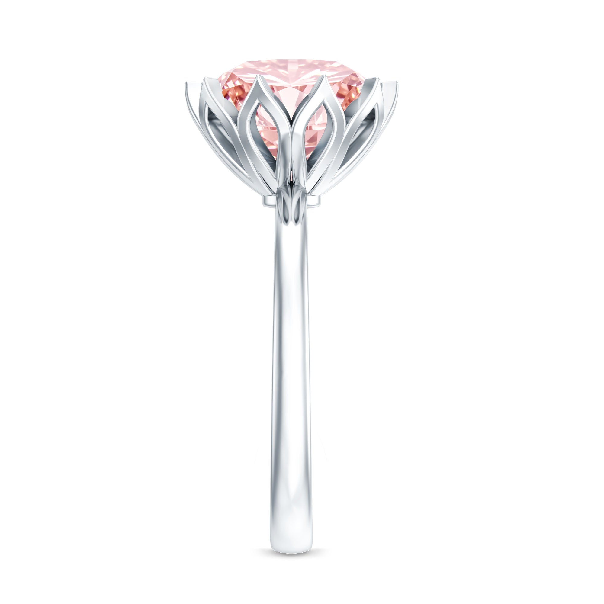 Rosec Jewels-IGI Certified 4 Carat Lab Grown Pink Diamond Ring For Engagement