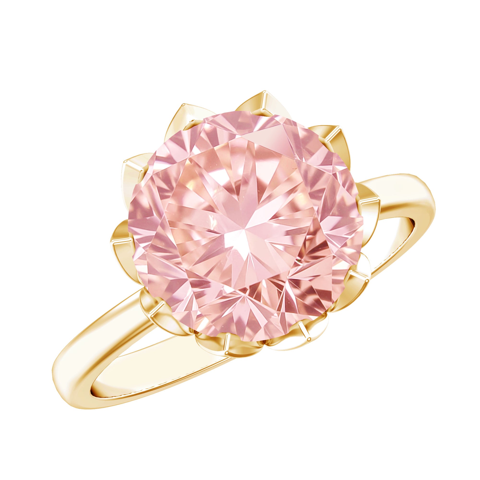 Rosec Jewels-IGI Certified 4 Carat Lab Grown Pink Diamond Ring For Engagement