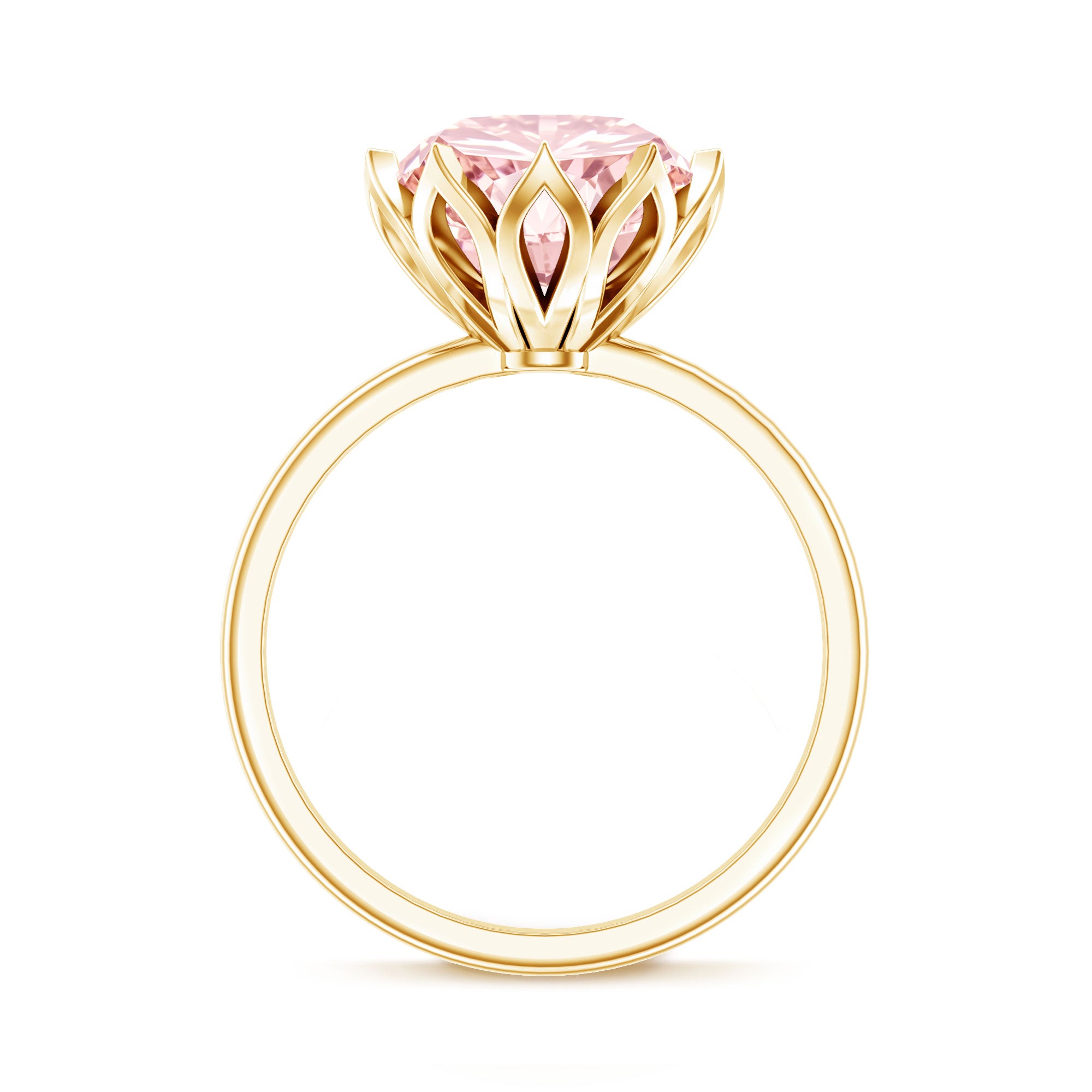Rosec Jewels-IGI Certified 4 Carat Lab Grown Pink Diamond Ring For Engagement