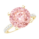 Rosec Jewels-IGI Certified 4 Carat Huge Lab Grown Pink Diamond Solitaire Engagement Ring