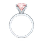 Rosec Jewels-5 Carat IGI Certified Lab Created Pink Diamond Statement Ring with Side Stones