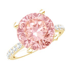 Rosec Jewels-5 Carat IGI Certified Lab Created Pink Diamond Statement Ring with Side Stones