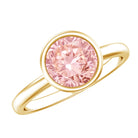 Rosec Jewels-Solitaire 2 Carat Round Lab Grown Pink Diamond Engagement Ring IGI Certified