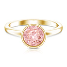 Rosec Jewels-Solitaire 2 Carat Round Lab Grown Pink Diamond Engagement Ring IGI Certified