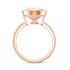 Rosec Jewels-Solitaire Lab Grown Pink Diamond 4 Carat Round Engagement Ring IGI Certified