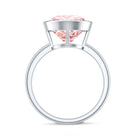 Rosec Jewels-Solitaire Lab Grown Pink Diamond 4 Carat Round Engagement Ring IGI Certified