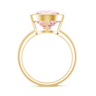 Rosec Jewels-Solitaire Lab Grown Pink Diamond 4 Carat Round Engagement Ring IGI Certified