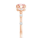 Rosec Jewels-IGI Certified 1 Carat Round Lab Grown Pink Diamond Ring
