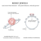 Rosec Jewels-IGI Certified 2 Carat Lab Created Pink Diamond Solitaire Engagement Ring for Women