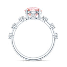 Rosec Jewels-IGI Certified 2 Carat Lab Created Pink Diamond Solitaire Engagement Ring for Women