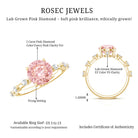 Rosec Jewels-IGI Certified 2 Carat Lab Created Pink Diamond Solitaire Engagement Ring for Women