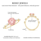 Rosec Jewels-IGI Certified 3 Carat Lab Grown Pink Diamond Engagement Ring with Spaced Accent