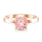 Rosec Jewels-Solitaire Round Lab Pink Diamond 2 Carat Engagement Ring IGI Certified