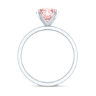 Rosec Jewels-Solitaire Round Lab Pink Diamond 2 Carat Engagement Ring IGI Certified