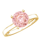 Rosec Jewels-Solitaire Round Lab Pink Diamond 2 Carat Engagement Ring IGI Certified