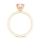 Rosec Jewels-Solitaire Round Lab Pink Diamond 2 Carat Engagement Ring IGI Certified