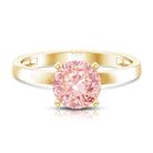 Rosec Jewels-Solitaire Round Lab Pink Diamond 2 Carat Engagement Ring IGI Certified
