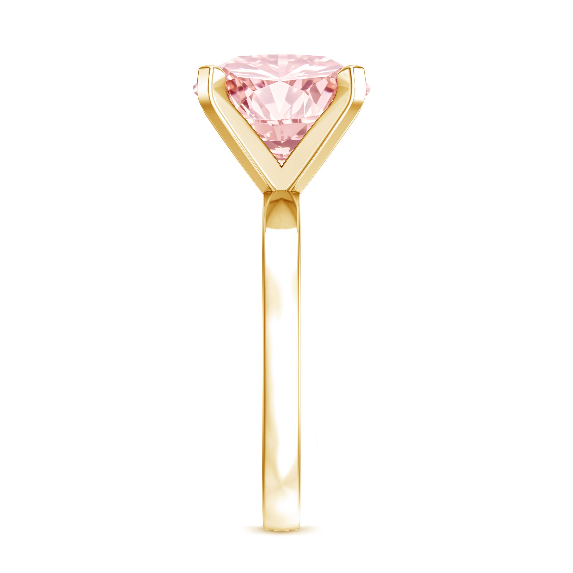 Rosec Jewels-Lab Created 5 Carat Pink Diamond Solitaire Engagement Ring IGI Certified