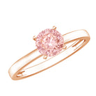 Rosec Jewels-Lab Grown 1 Carat Pink Diamond Solitaire Engagement Ring with IGI Certificate