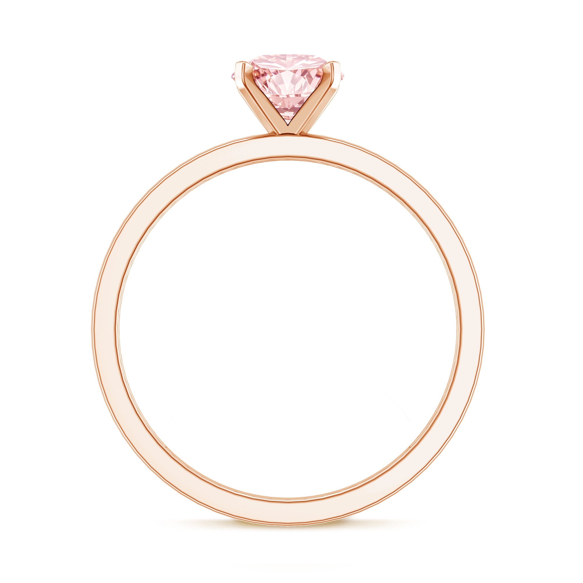Rosec Jewels-Lab Grown 1 Carat Pink Diamond Solitaire Engagement Ring with IGI Certificate