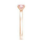 Rosec Jewels-Lab Grown 1 Carat Pink Diamond Solitaire Engagement Ring with IGI Certificate