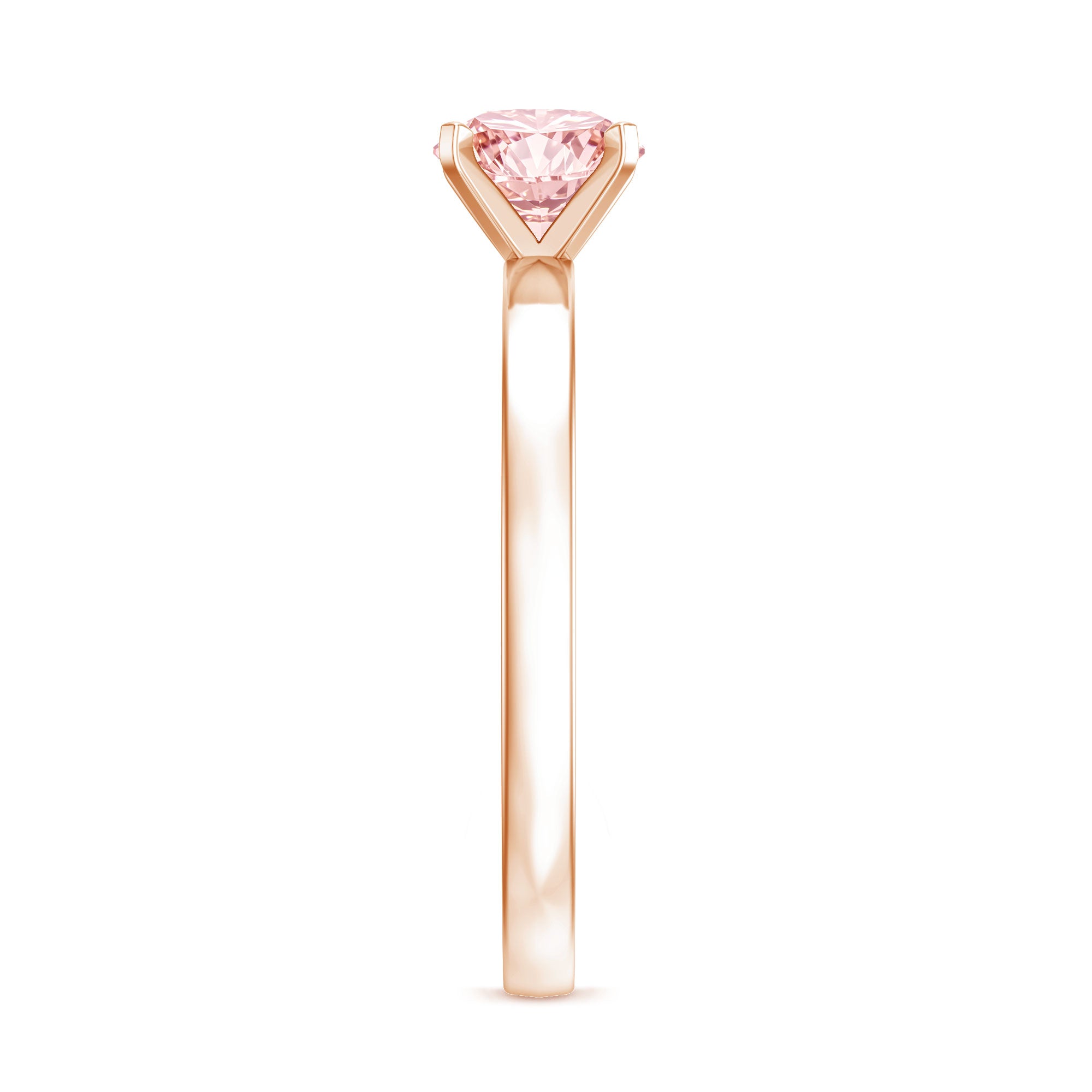 Rosec Jewels-Lab Grown 1 Carat Pink Diamond Solitaire Engagement Ring with IGI Certificate