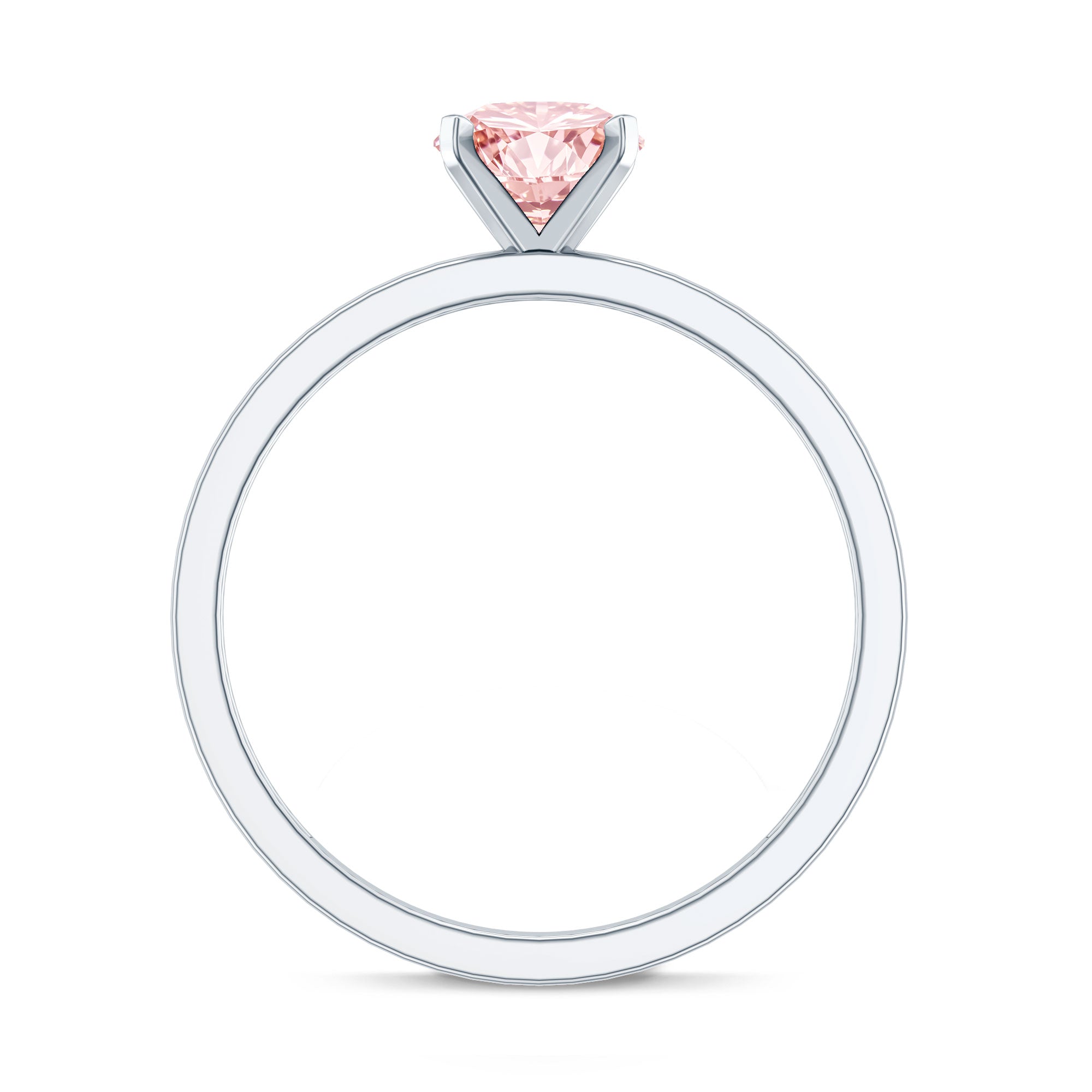 Rosec Jewels-Lab Grown 1 Carat Pink Diamond Solitaire Engagement Ring with IGI Certificate