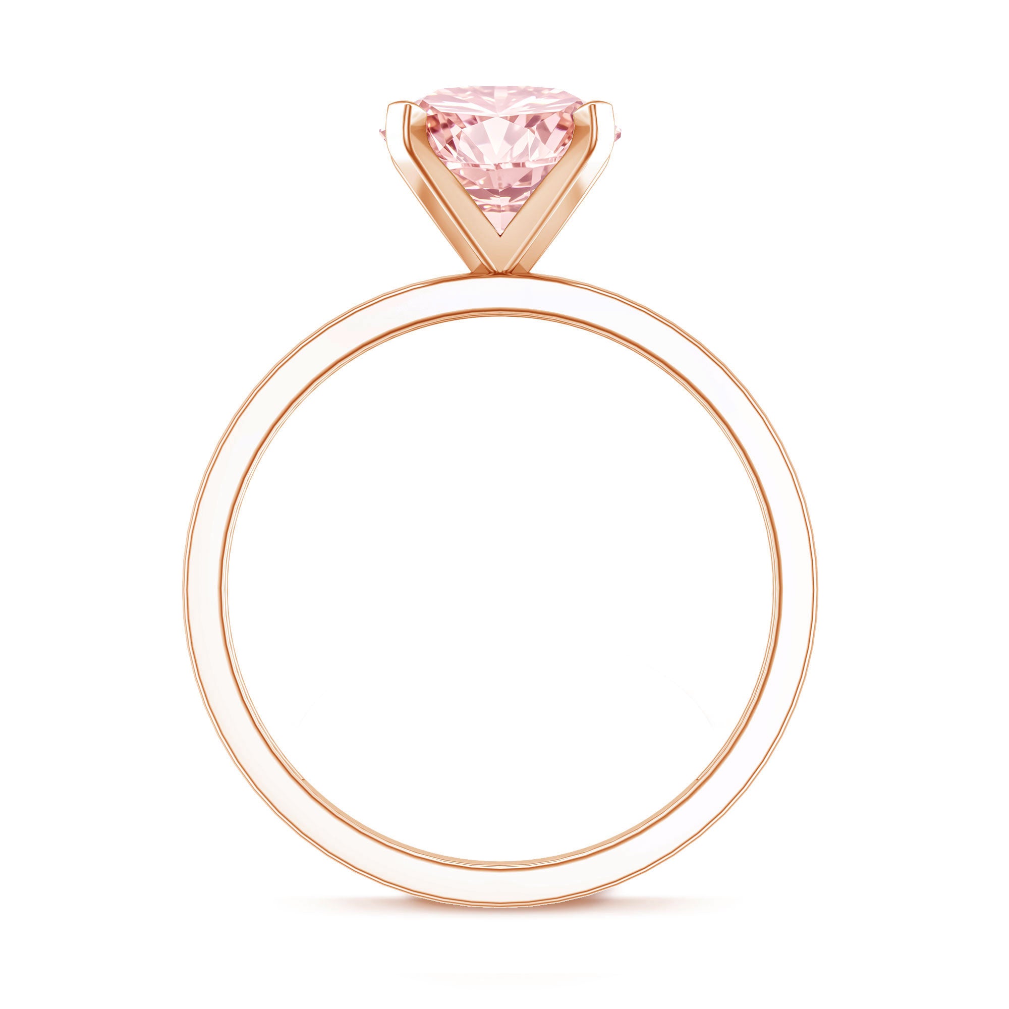 Rosec Jewels-Lab Grown Pink Diamond 3 Carat Solitaire Engagement Ring with IGI Certificate