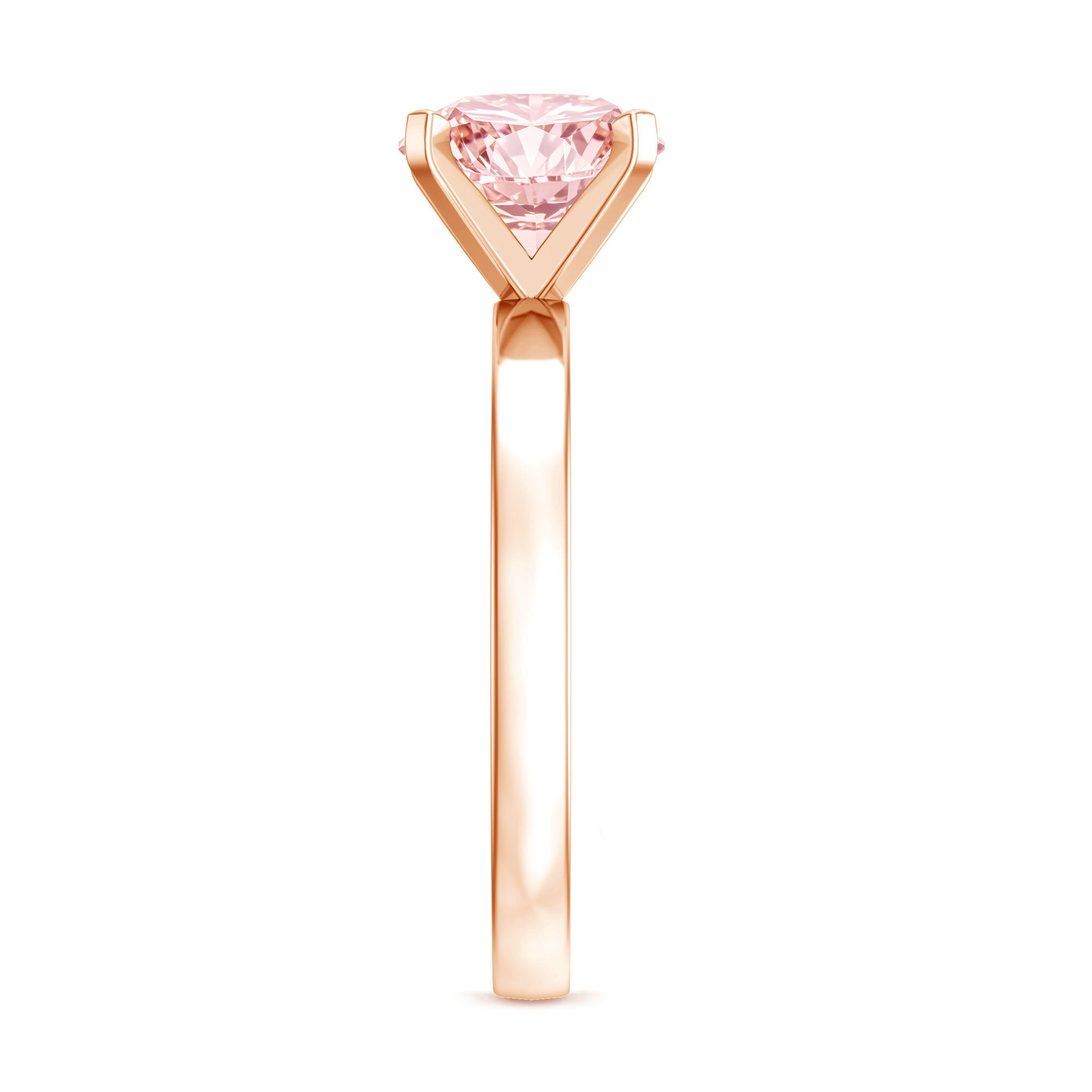 Rosec Jewels-Lab Grown Pink Diamond 3 Carat Solitaire Engagement Ring with IGI Certificate