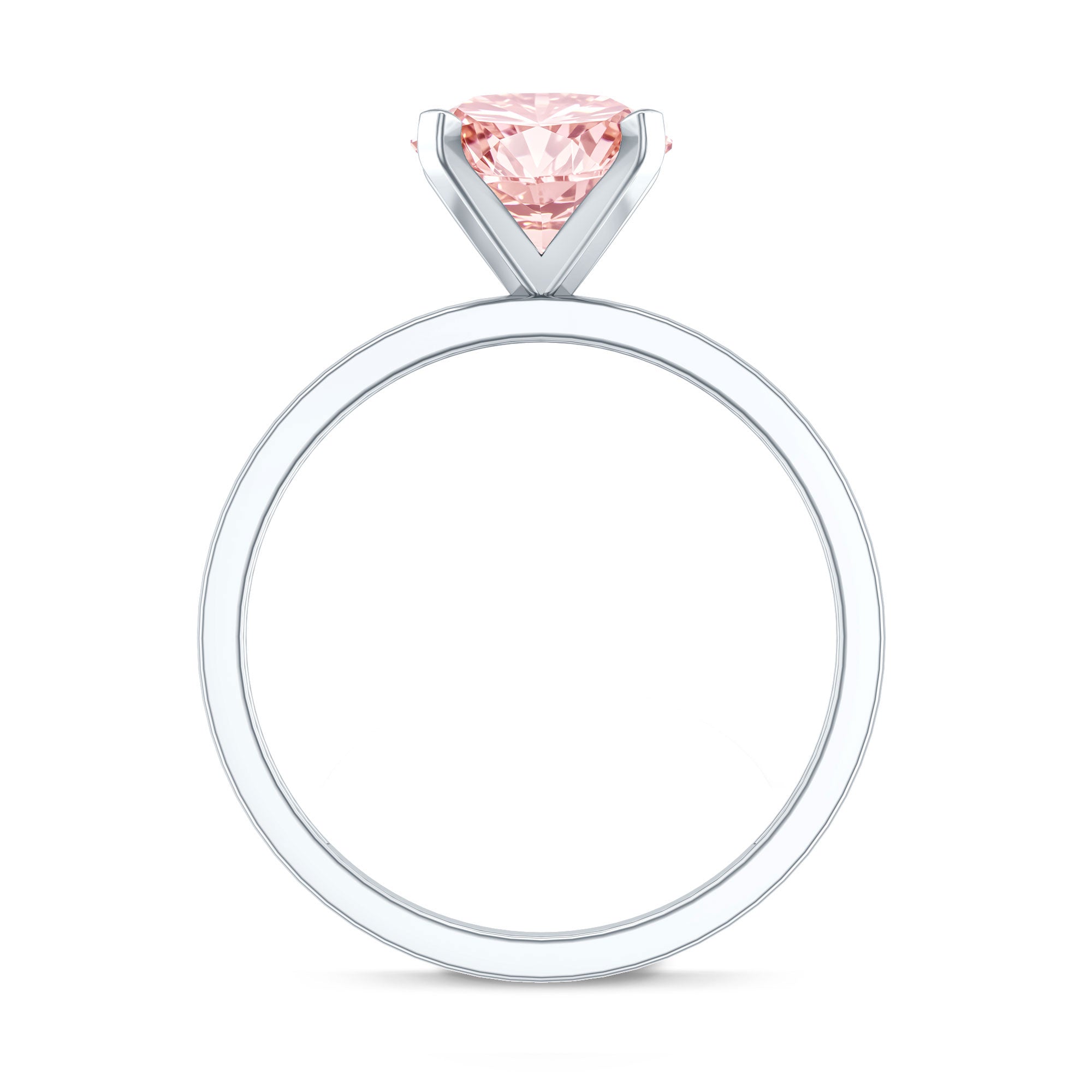 Rosec Jewels-Lab Grown Pink Diamond 3 Carat Solitaire Engagement Ring with IGI Certificate