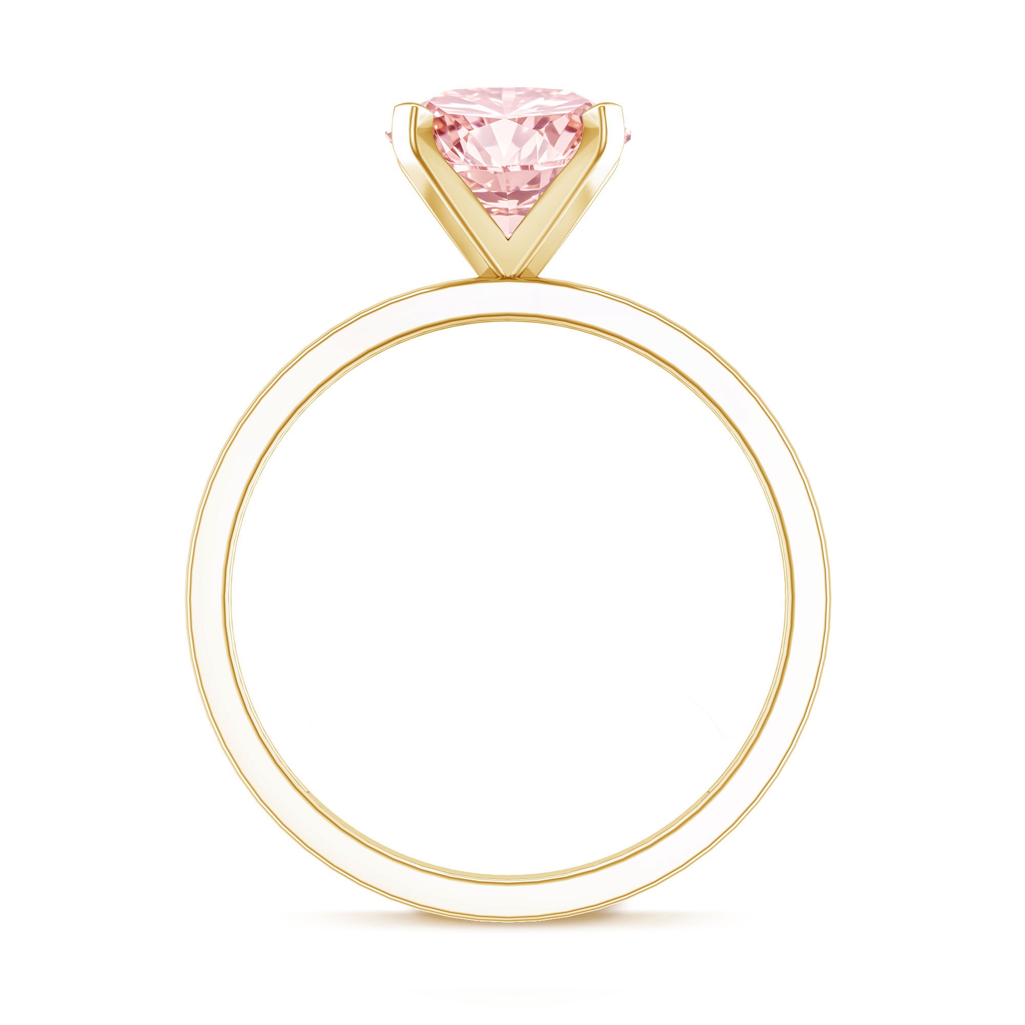 Rosec Jewels-Lab Grown Pink Diamond 3 Carat Solitaire Engagement Ring with IGI Certificate