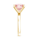 Rosec Jewels-Peg Headset Solitaire 4 Carat Lab Grown Pink Diamond Engagement Ring IGI Certified