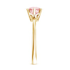 Rosec Jewels-Round Brilliant Cut Lab Grown Pink Diamond 1 Carat Solitaire Ring with IGI Certificate