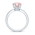 Rosec Jewels-IGI Certified 2 Carat Lab Grown Pink Diamond Solitaire Engagement Ring For Her