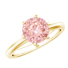 Rosec Jewels-IGI Certified 2 Carat Lab Grown Pink Diamond Solitaire Engagement Ring For Her