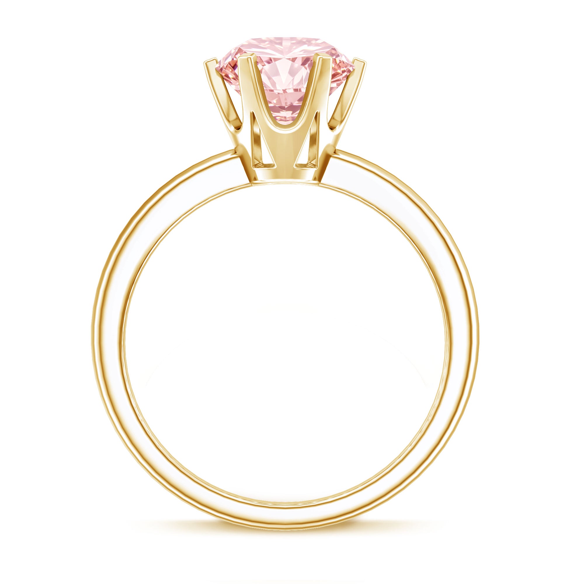Rosec Jewels-IGI Certified 2 Carat Lab Grown Pink Diamond Solitaire Engagement Ring For Her