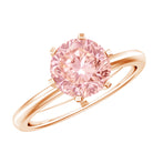 Rosec Jewels-IGI Certified Solitaire 3 Carat Lab Grown Pink Diamond Engagement Ring For Women
