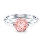 Rosec Jewels-IGI Certified Solitaire 3 Carat Lab Grown Pink Diamond Engagement Ring For Women